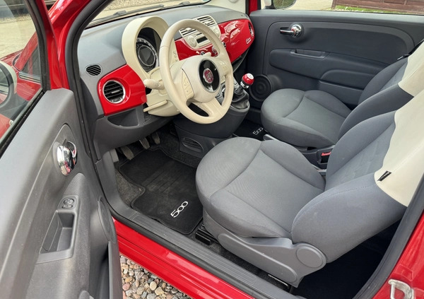 Fiat 500 cena 23800 przebieg: 113000, rok produkcji 2012 z Działdowo małe 46